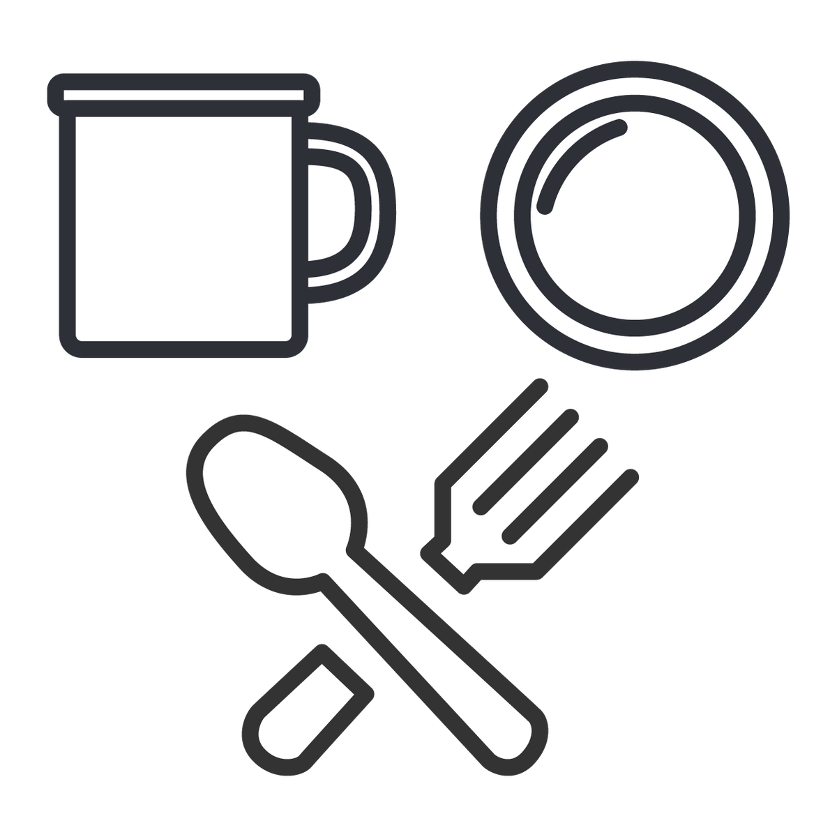 Bestick, tallrikar & muggar