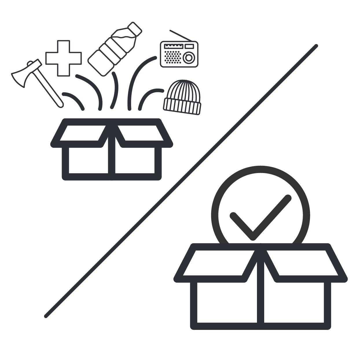 Krislådor & friluftspaket