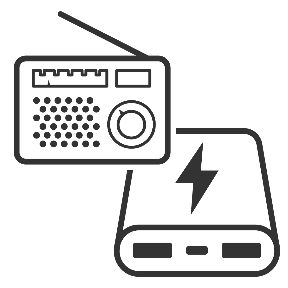 Nödradios & powerbanks