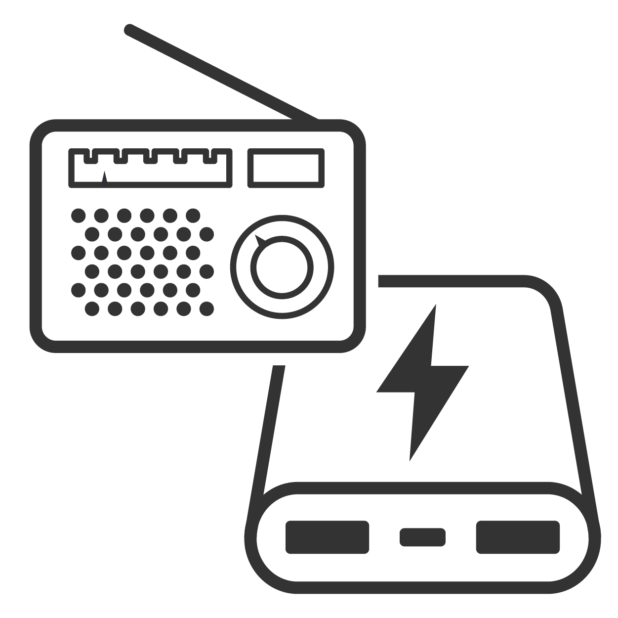 Nödradios & powerbanks