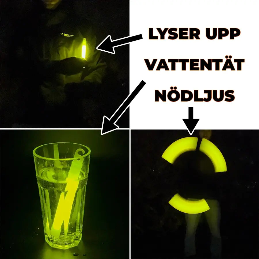 Taktiska lysstavar - 12 timmar (3-pack)