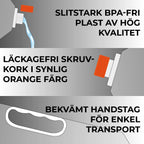 Hopfällbar vattendunk 10 liter, 5-pack