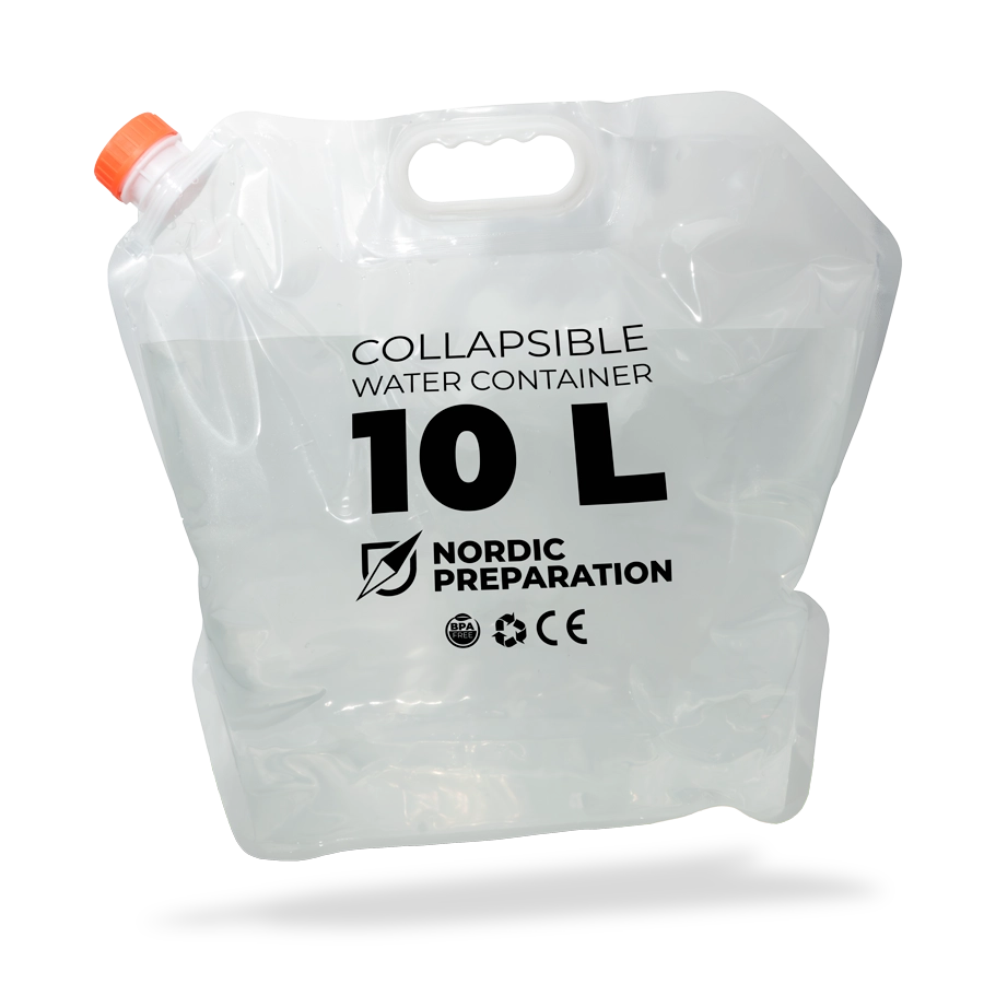 Hopfällbar vattendunk 10 liter, 5-pack