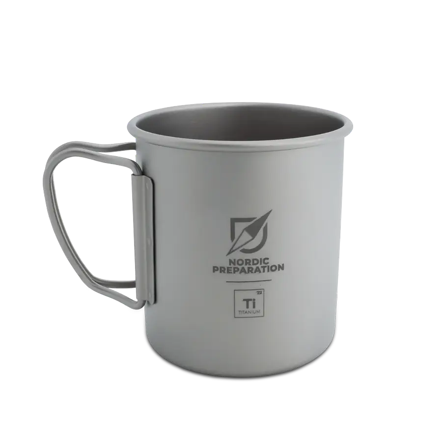 Titankopp med lock, 300 ml