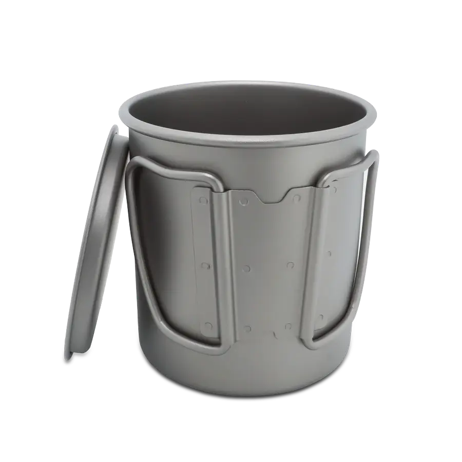 Titankopp med lock, 300 ml