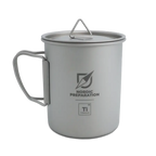 Titankopp med lock, 450 ml