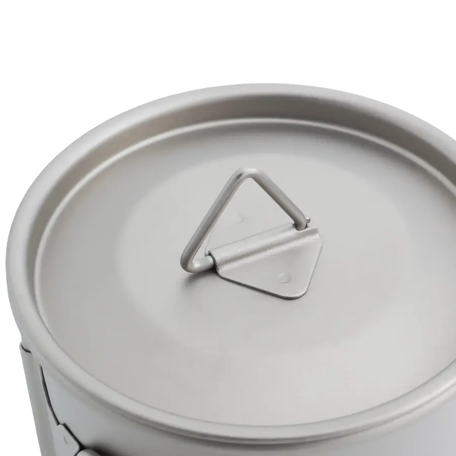 Titankopp med lock, 450 ml