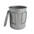 Titankopp med lock, 450 ml