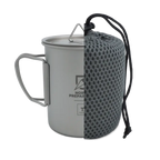 Titankopp med lock, 450 ml