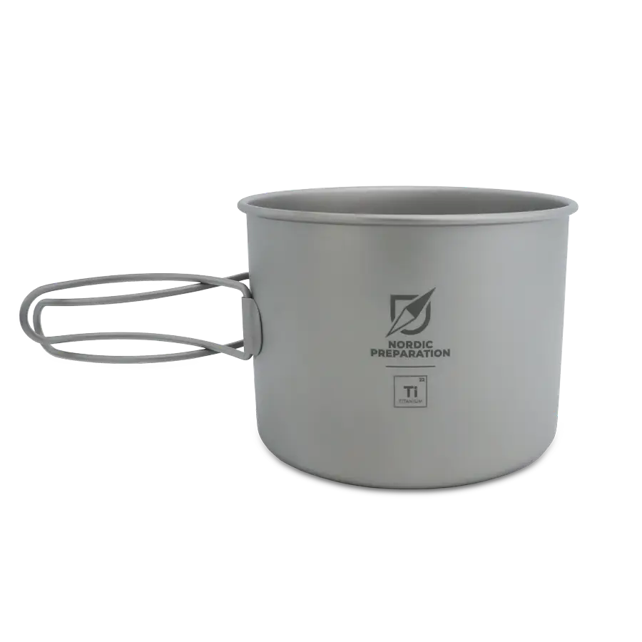 Titankastrull och -stekpanna, 1450 ml