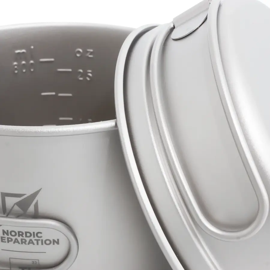 Titankastrull och -stekpanna, 1450 ml