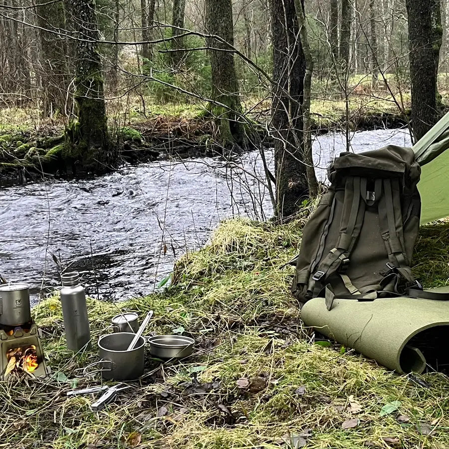 Titankastrull och -stekpanna, 1450 ml