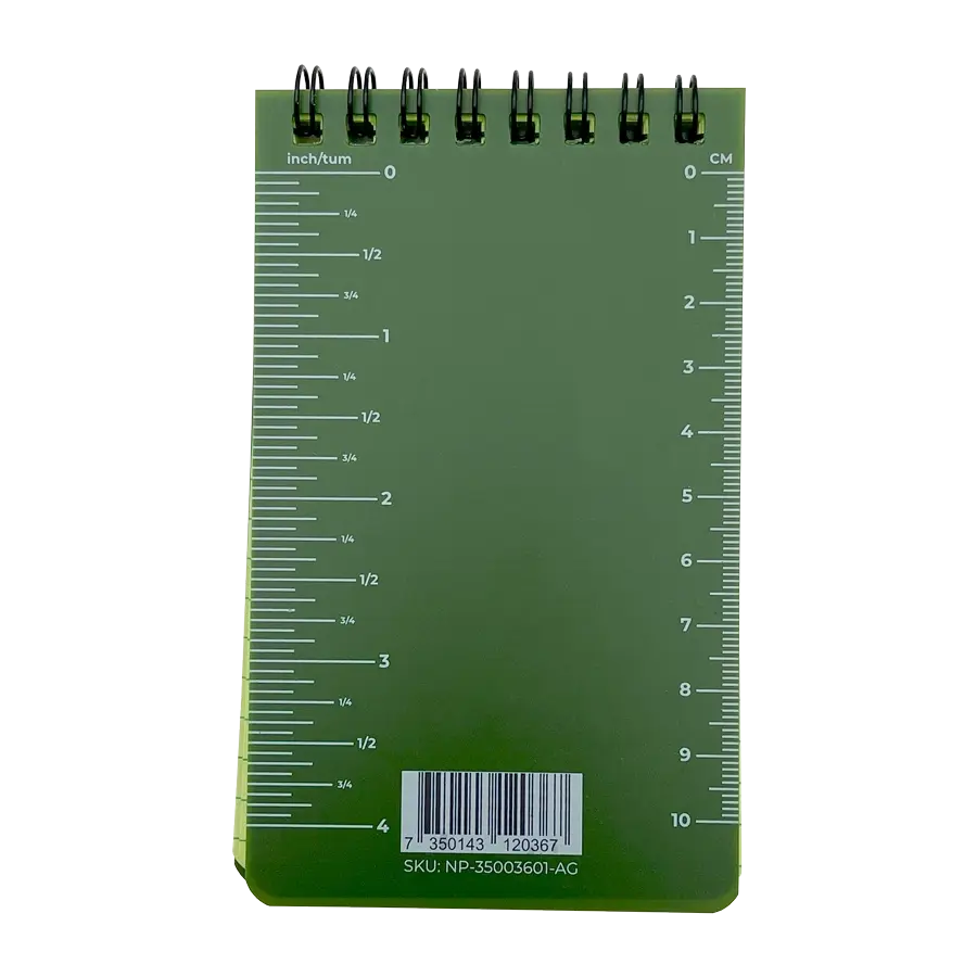 Vattentåligt anteckningsblock 12,8 x 7,6 cm