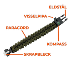Paracordarmband överlevnad