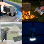 Elektrisk luftpump med powerbank och lampa (överskottsvara, klass 1)