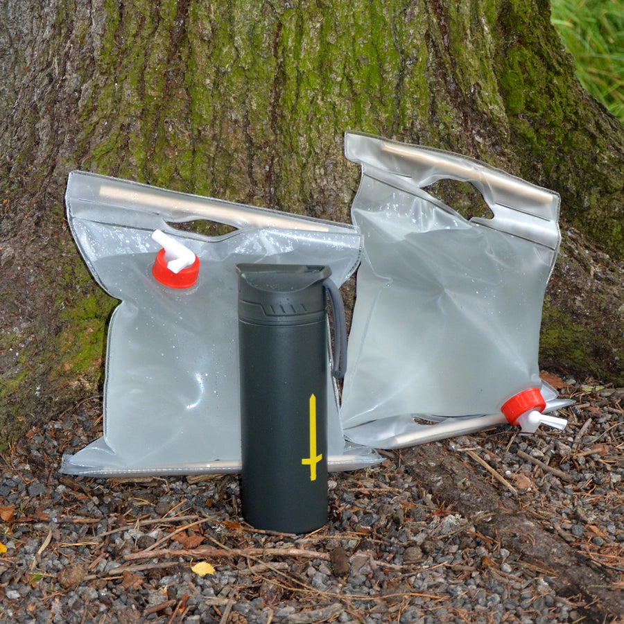 Hopfällbar vattendunk 5 liter 2-pack