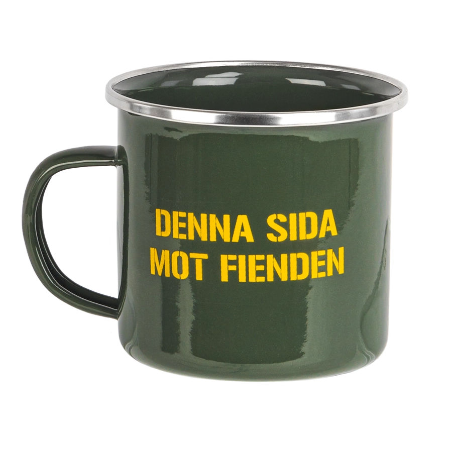 Emaljmugg ? Denna sida mot fienden