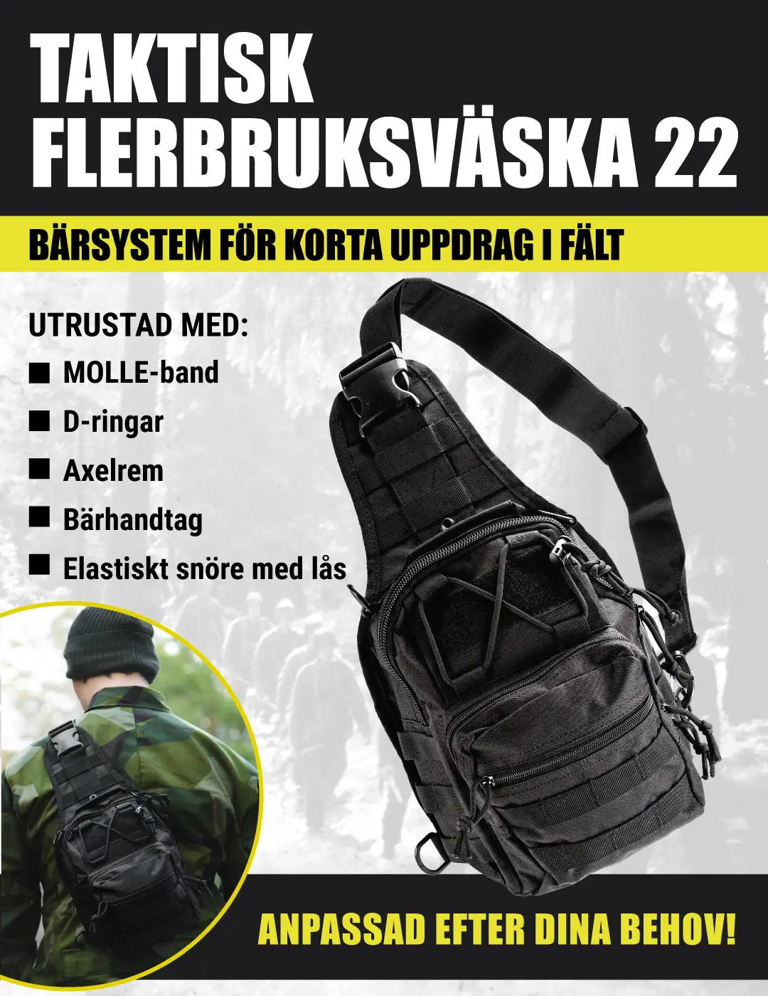 Flerbruksväska 22 (grön)