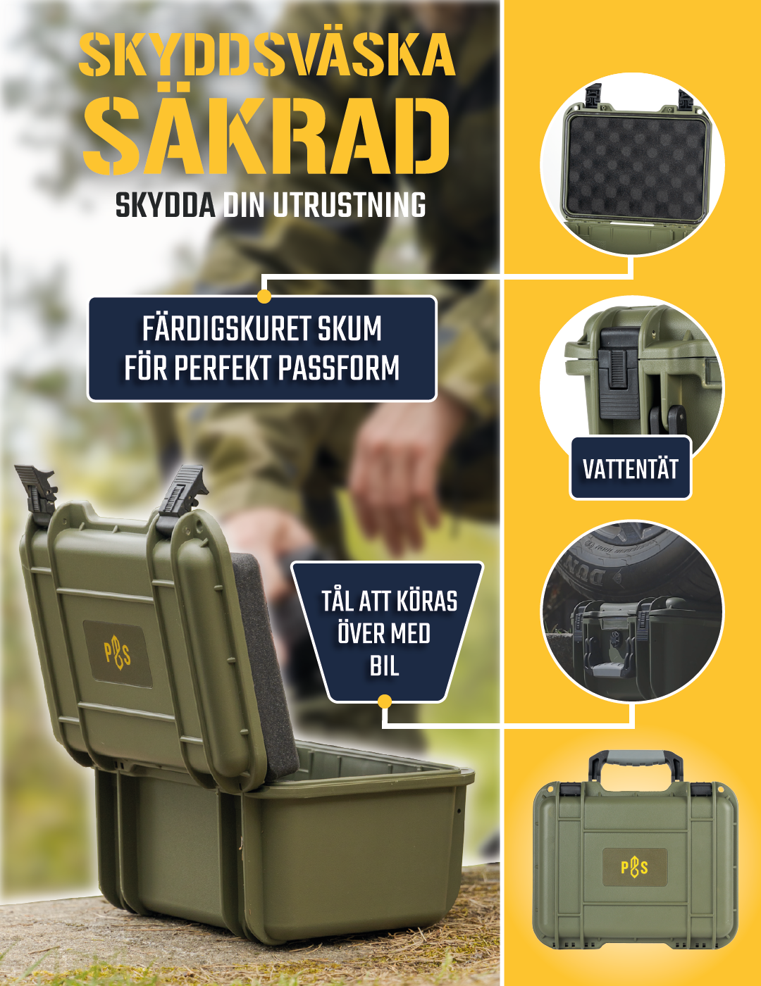 Skyddsväska SÄKRAD (överskottsvara klass 1)