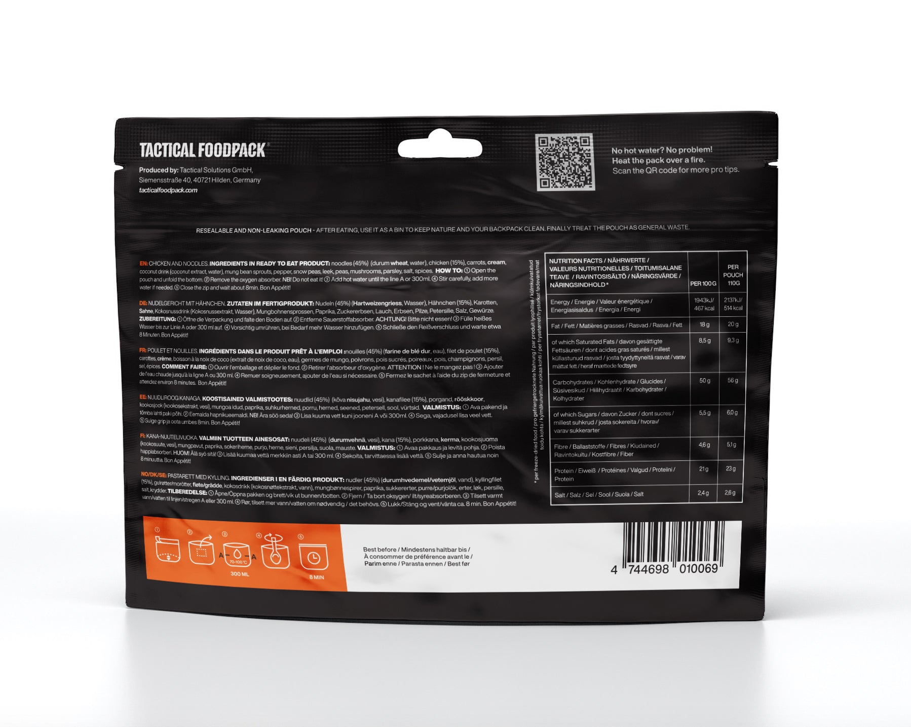 Tactical Foodpack Chicken and Noodles