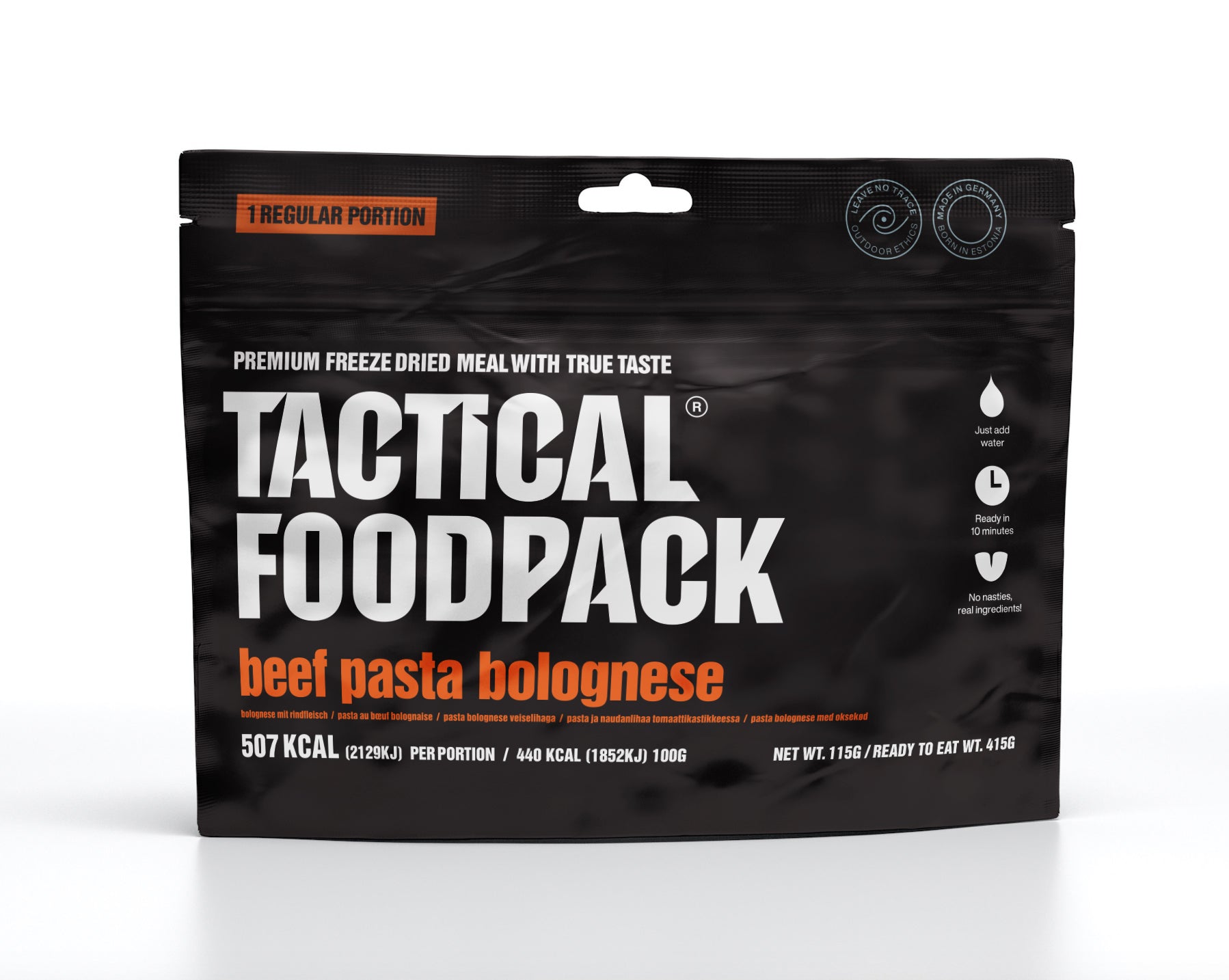 Tactical Foodpack Beef Pasta Bolognese