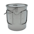 Titankopp med lock och hängare 750 ml