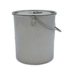 Titankopp med lock och hängare 750 ml