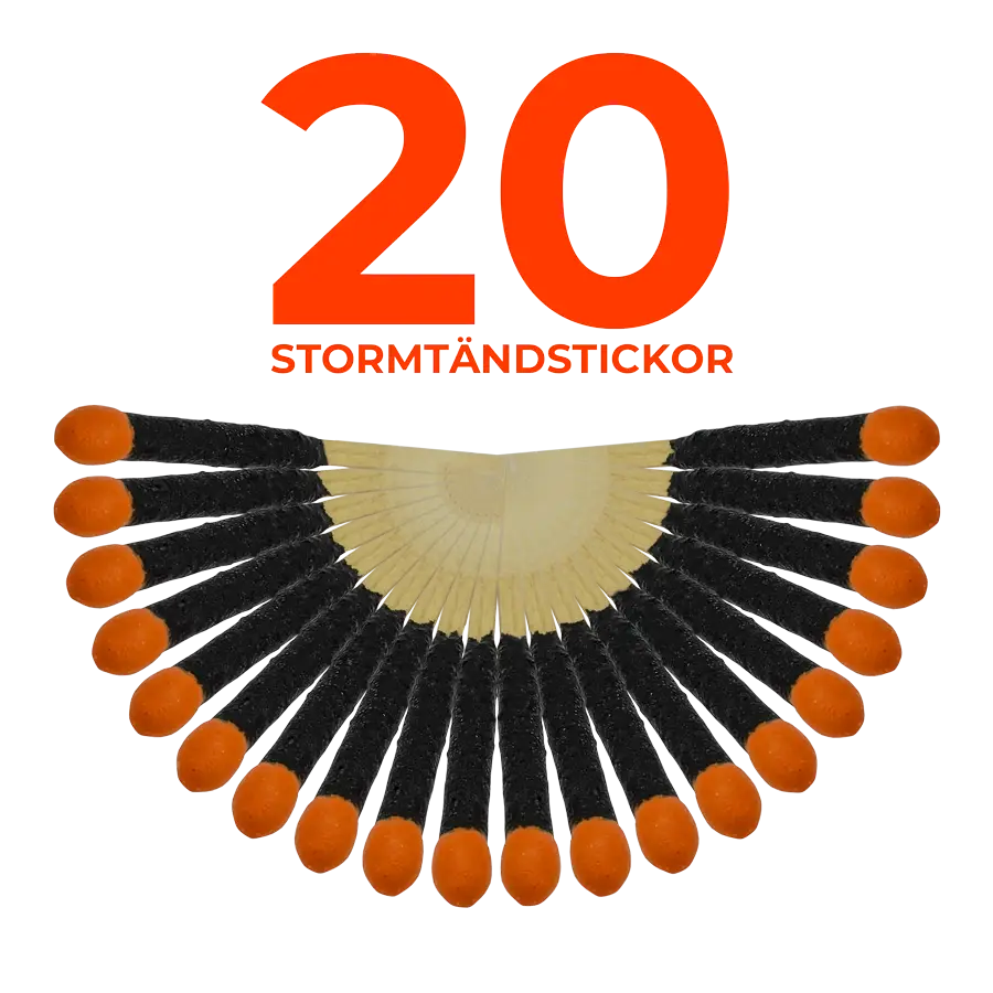 Stormtändstickor PRO 20-pack REFILL