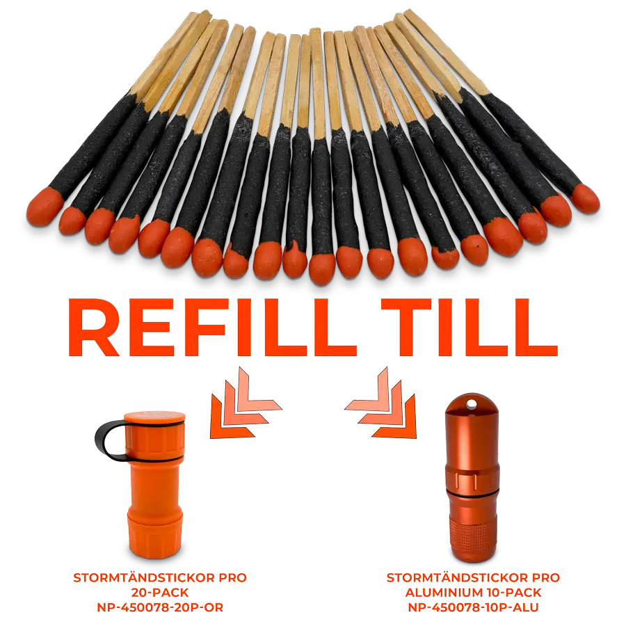 Stormtändstickor PRO 20-pack REFILL