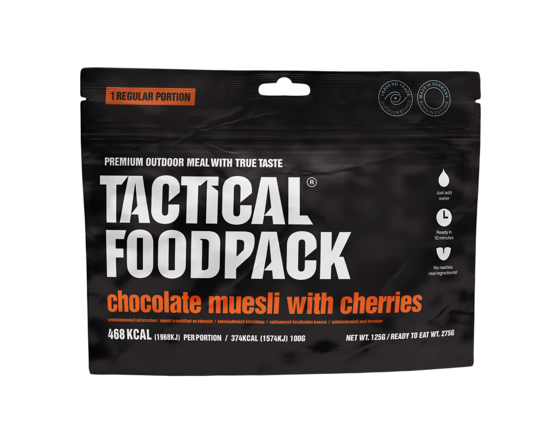 Tactical Foodpack Chocolate Muesli with Cherries