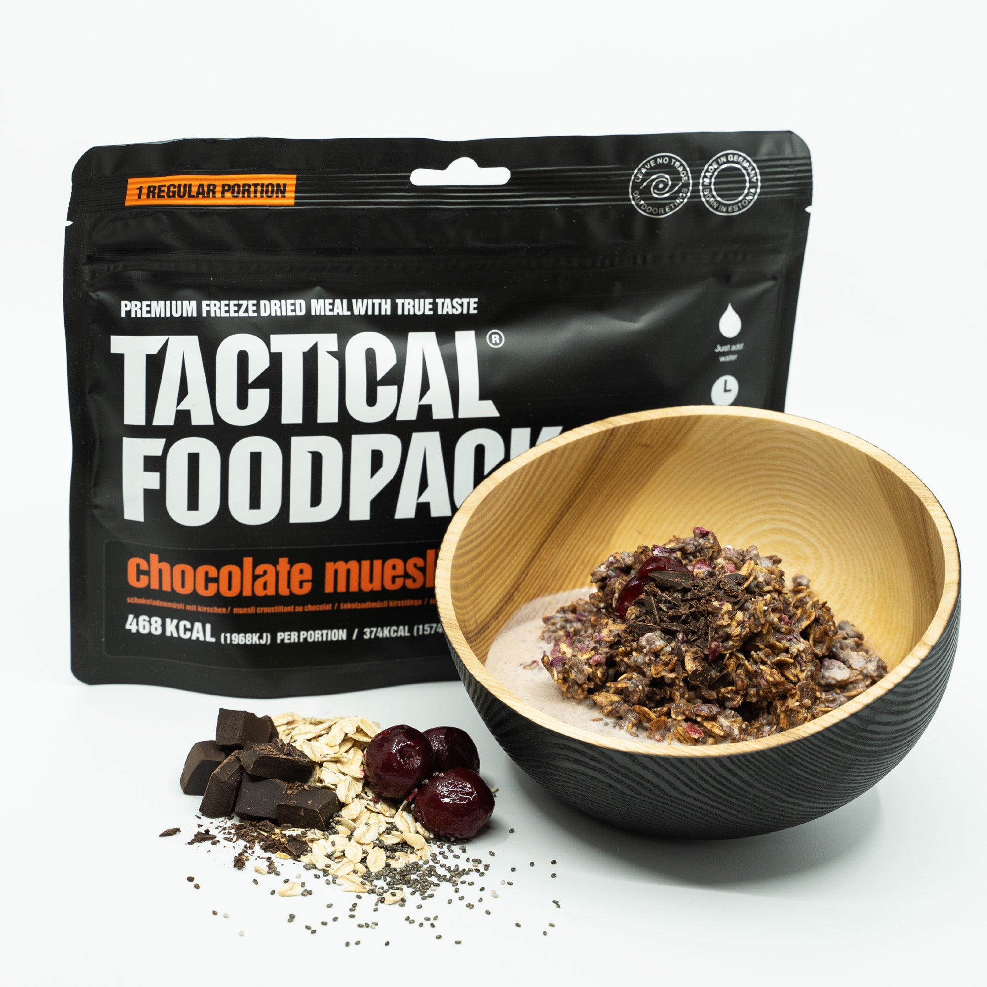 Tactical Foodpack Chocolate Muesli with Cherries