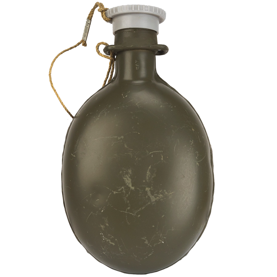 Fältflaska aluminium m/31 CZ, original (överskottsvara, klass 4)