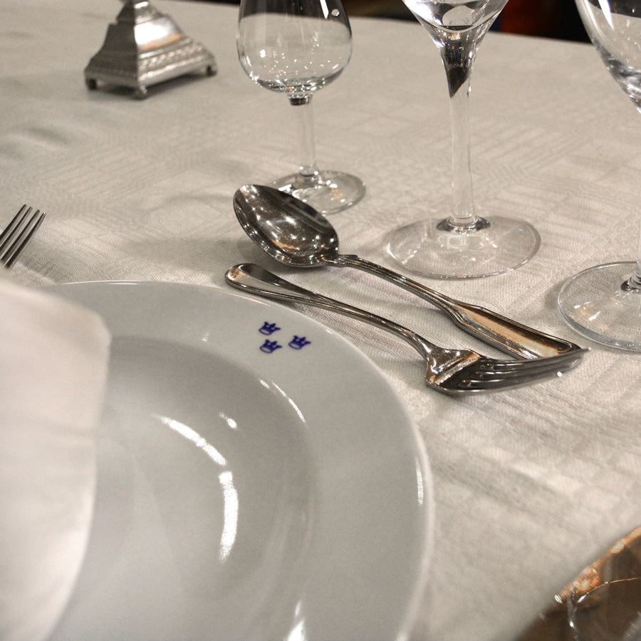 Mässporslin djup tallrik 23 cm 4-pack (överskottsvara klass 1)