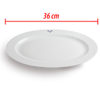 Mässporslin uppläggningsfat 36 cm (överskottsvara klass 1)