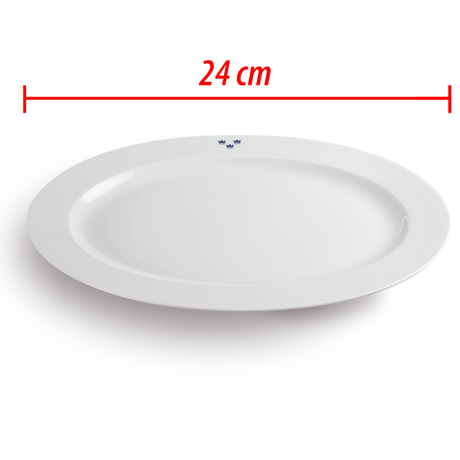 Mässporslin uppläggningsfat 24 cm 2-pack (överskottsvara klass 1)