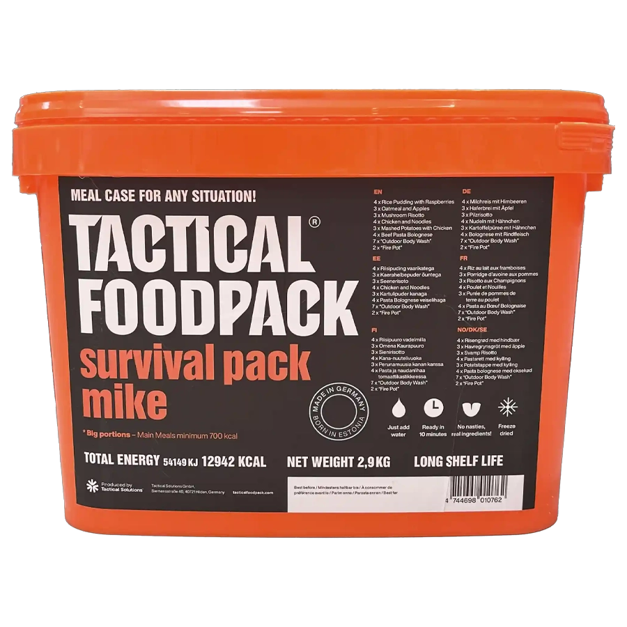 Survival Pack Mike ? 7 dygns mat i krislåda