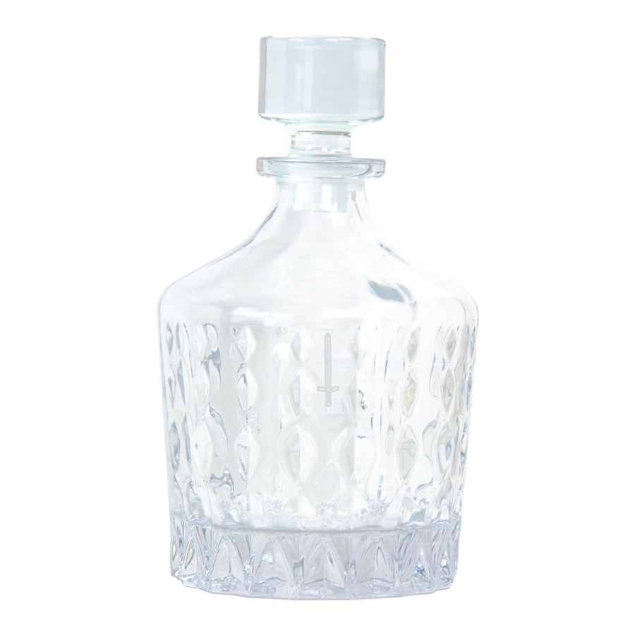 Whiskykaraff m/23 + två whiskyglas (överskottsvara, klass 1)