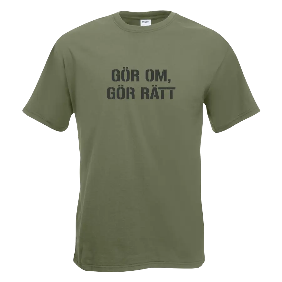 T-shirt Gör om gör rätt