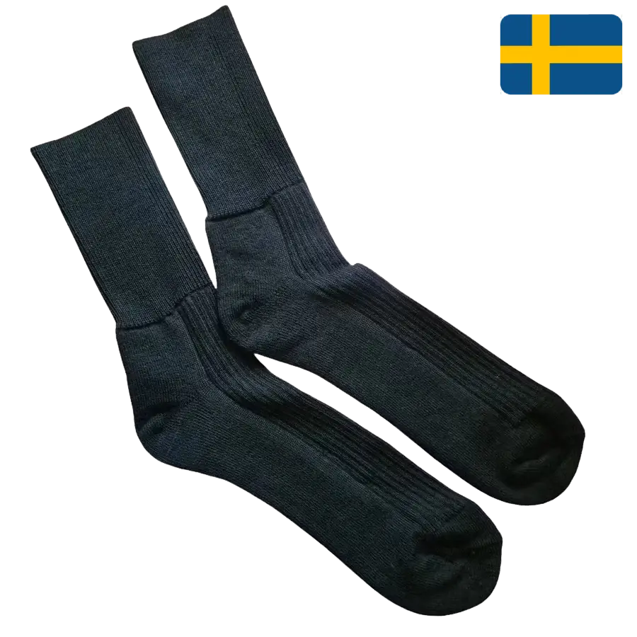 Ankelsocka fält - försvarets original i ull