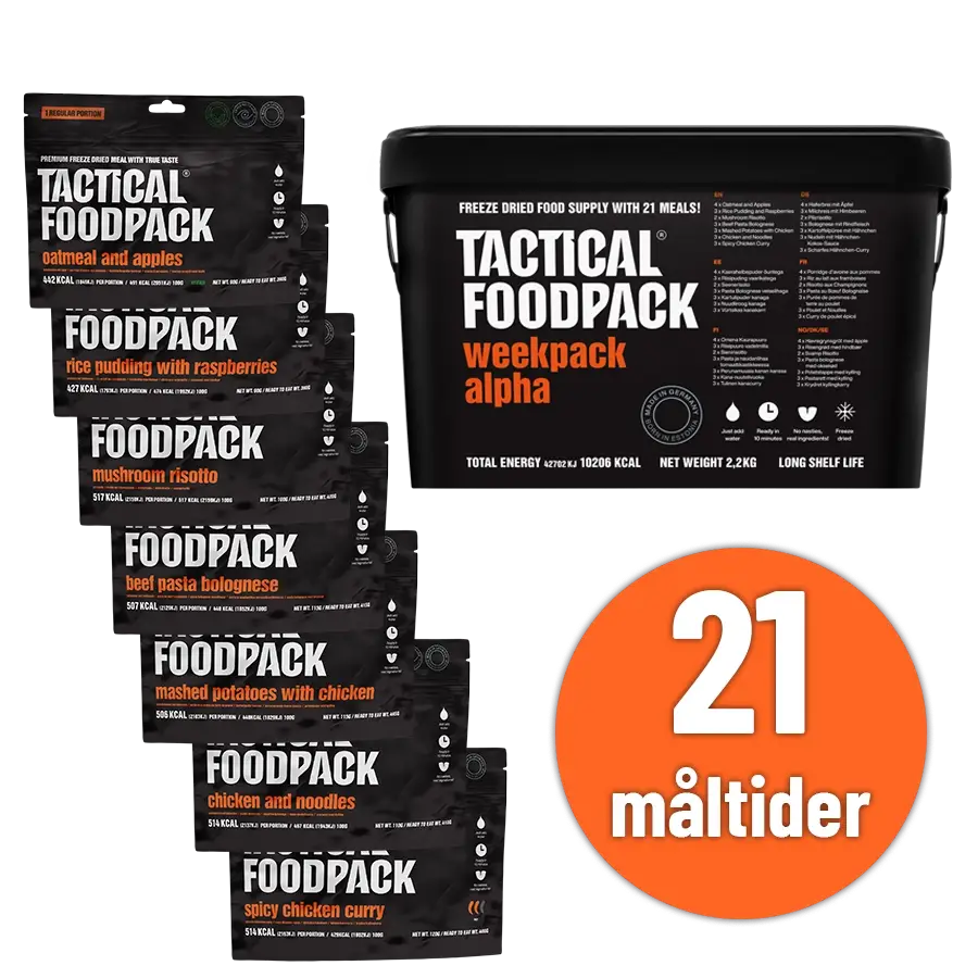 Tactical Foodpack - Weekpack Alpha (7 dagar)