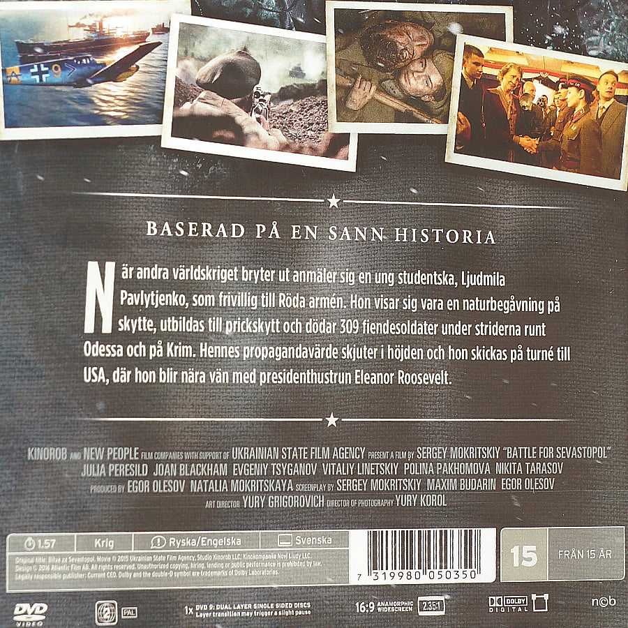 Prickskytten från Sevastopol. Speltid: 117 min