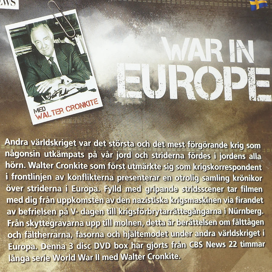 War in Europe. 3 skivor. Speltid: över 14 timmar