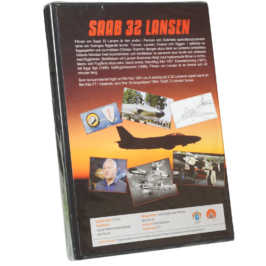 Saab 32 Lansen. Speltid: 173 min