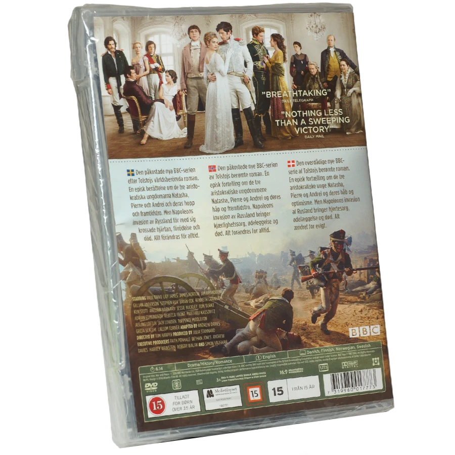 War and Peace. 3 skivor. Speltid: 374 min