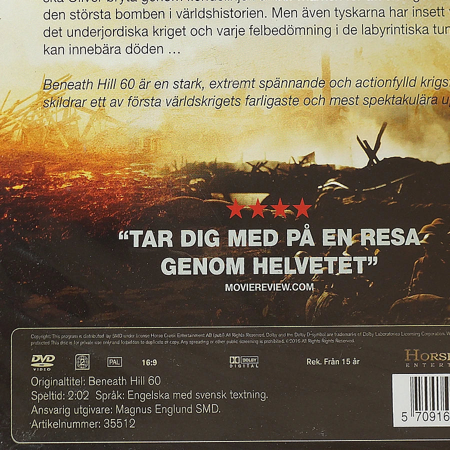 Beneath Hill 60 - slaget om Messines 1917. Speltid: 122 min