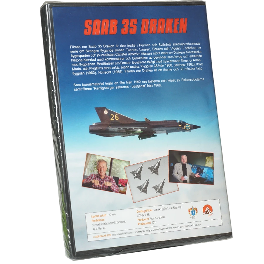 Saab 35 Draken. Speltid: 120 min
