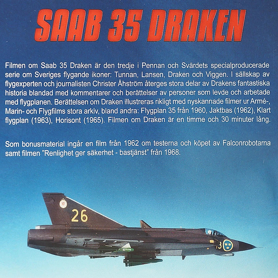 Saab 35 Draken. Speltid: 120 min