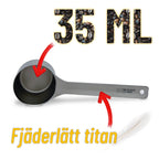 Titanium coffee scoop 35 ml