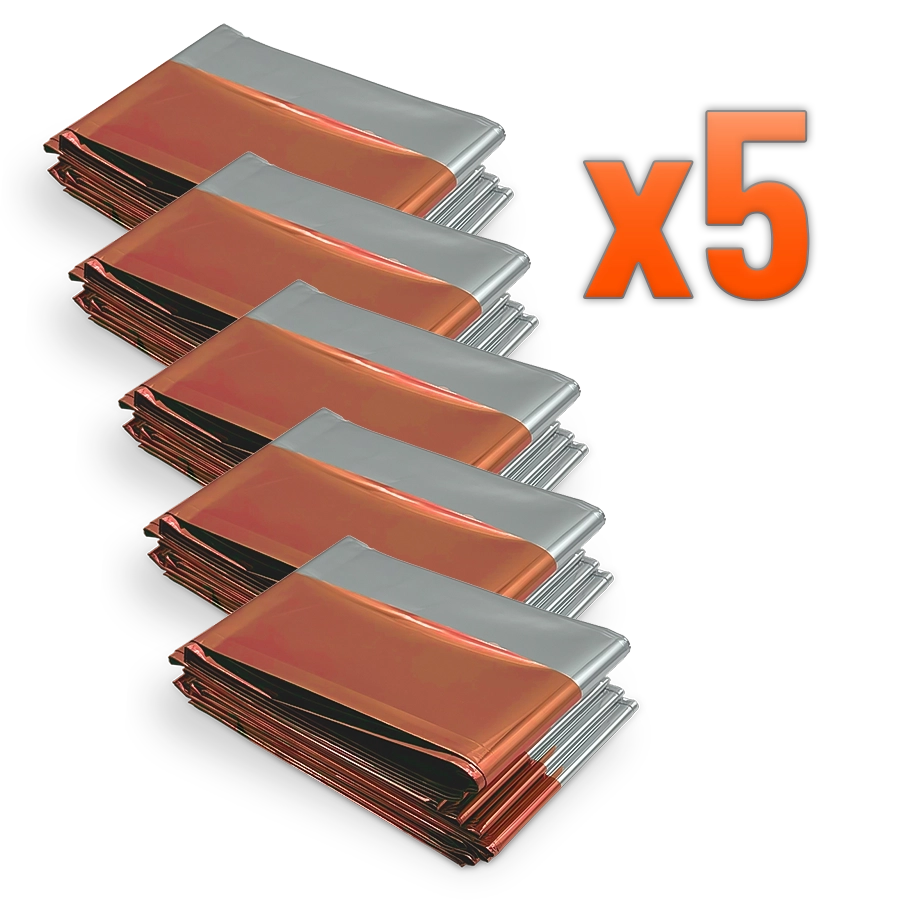 5x Nödfilt 210x160 cm