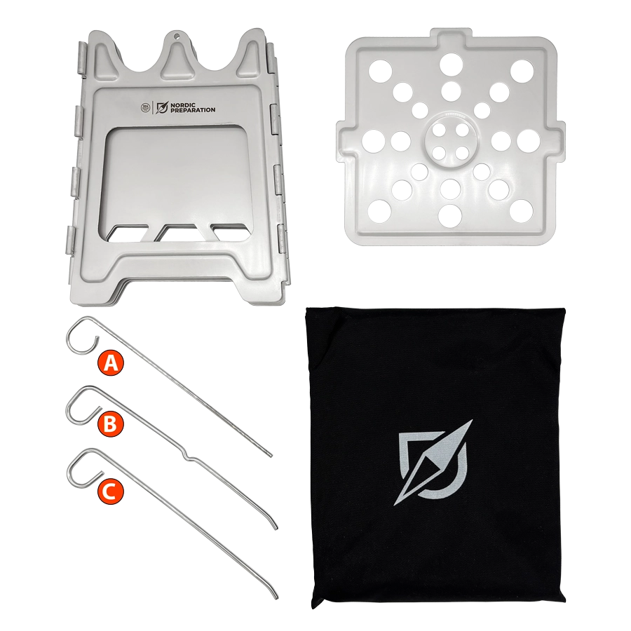 Stålvedkök M med gångjärn